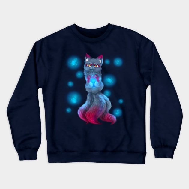 FoxFire Crewneck Sweatshirt by TheRoyalShiny